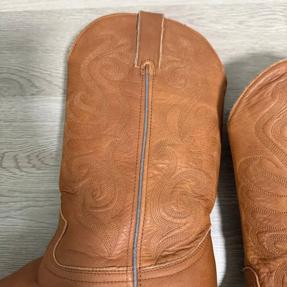 Durango Women's Tan Leather RD4122 Cowgirl Western Boots Size 7M